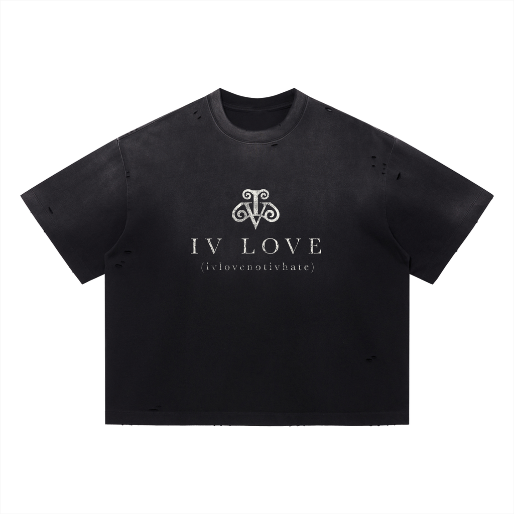 IV LOVE BASICS TEE, BLACK