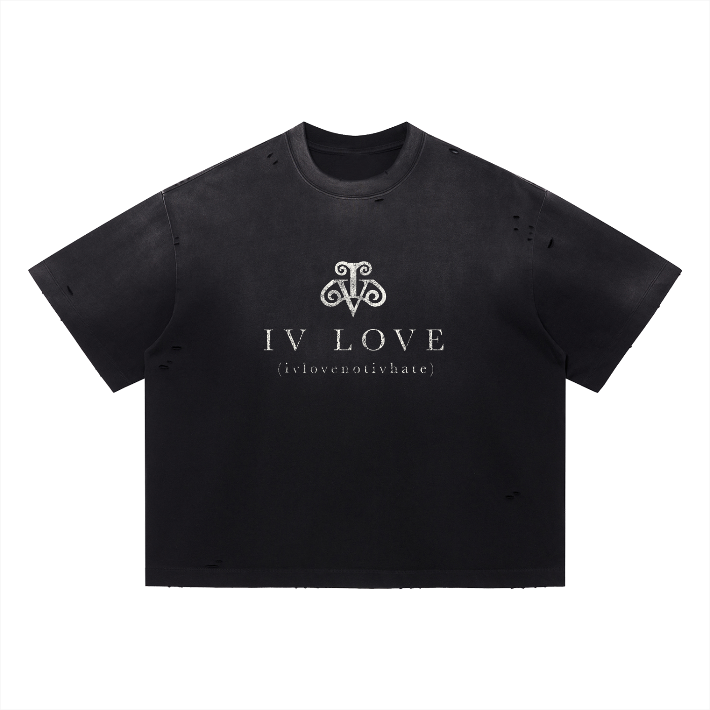 IV LOVE BASICS TEE, BLACK