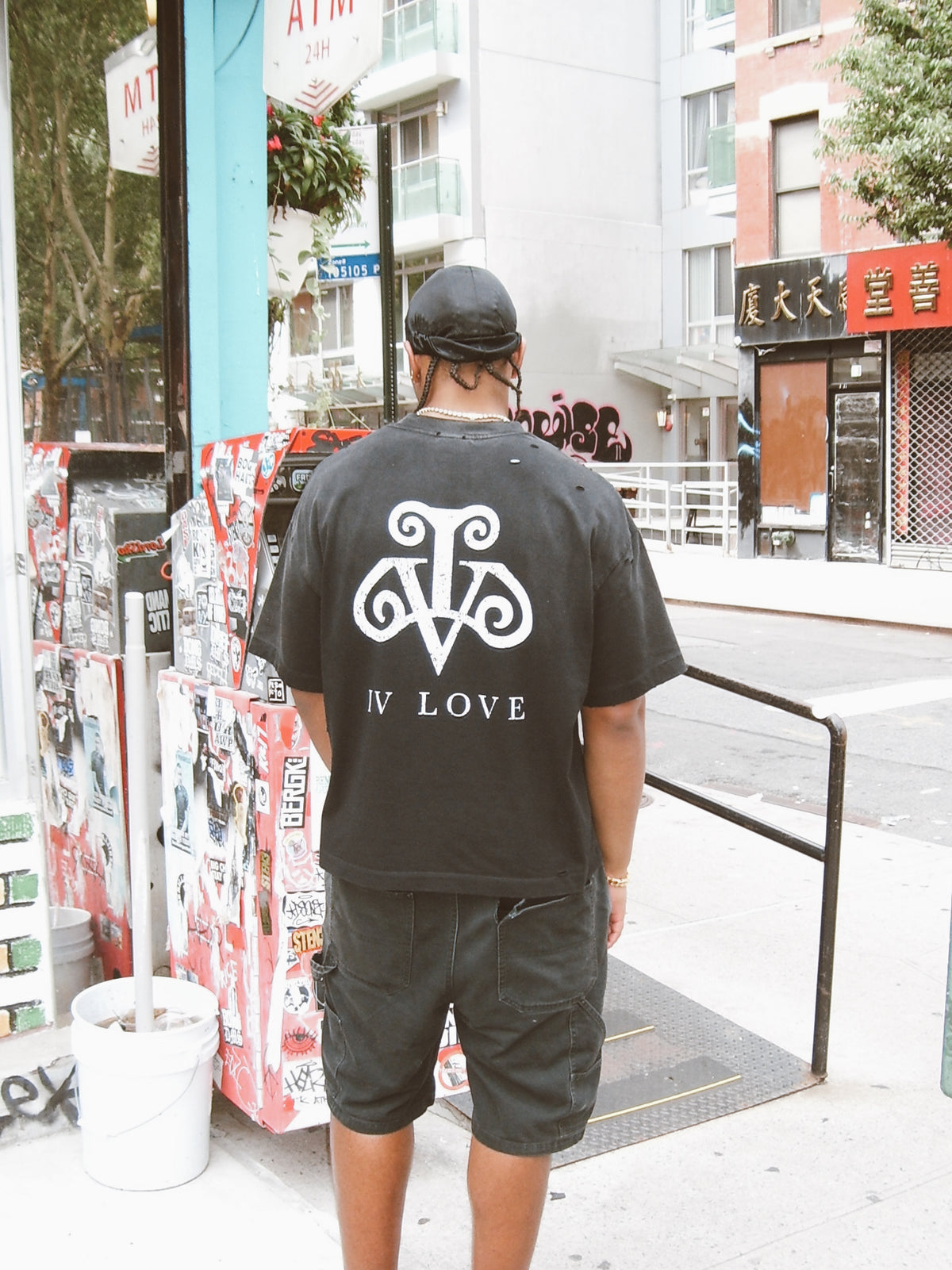 IV LOVE BASICS TEE, BLACK