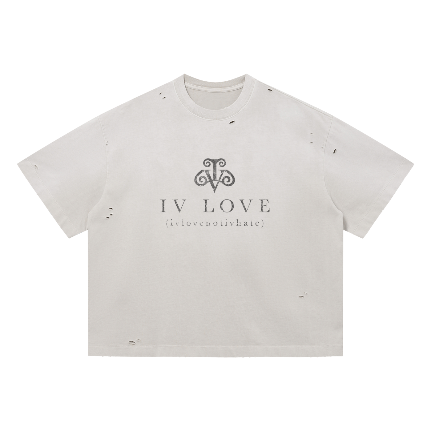 IV LOVE BASICS TEE, CREAM