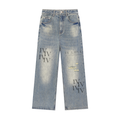 IV LOVE Vintage Wash Distressed Denim Jeans