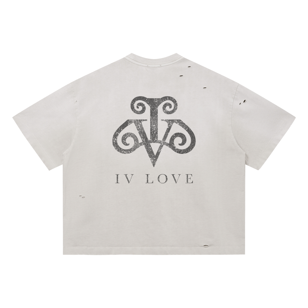IV LOVE BASICS TEE, CREAM