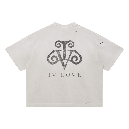 IV LOVE BASICS TEE, CREAM